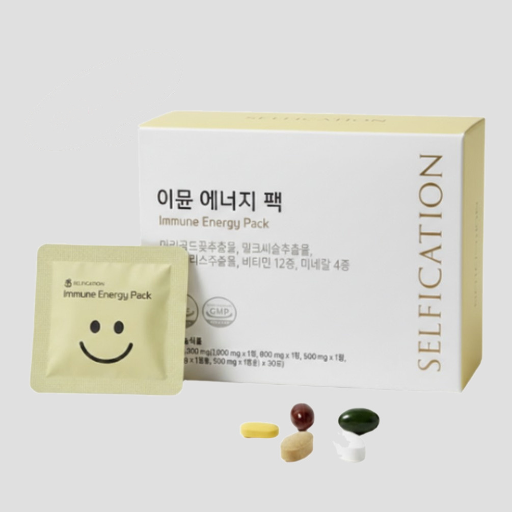 [셀피케이션] 종합영양제 이뮨에너지팩 30포 6개월(6BOX, 180포)