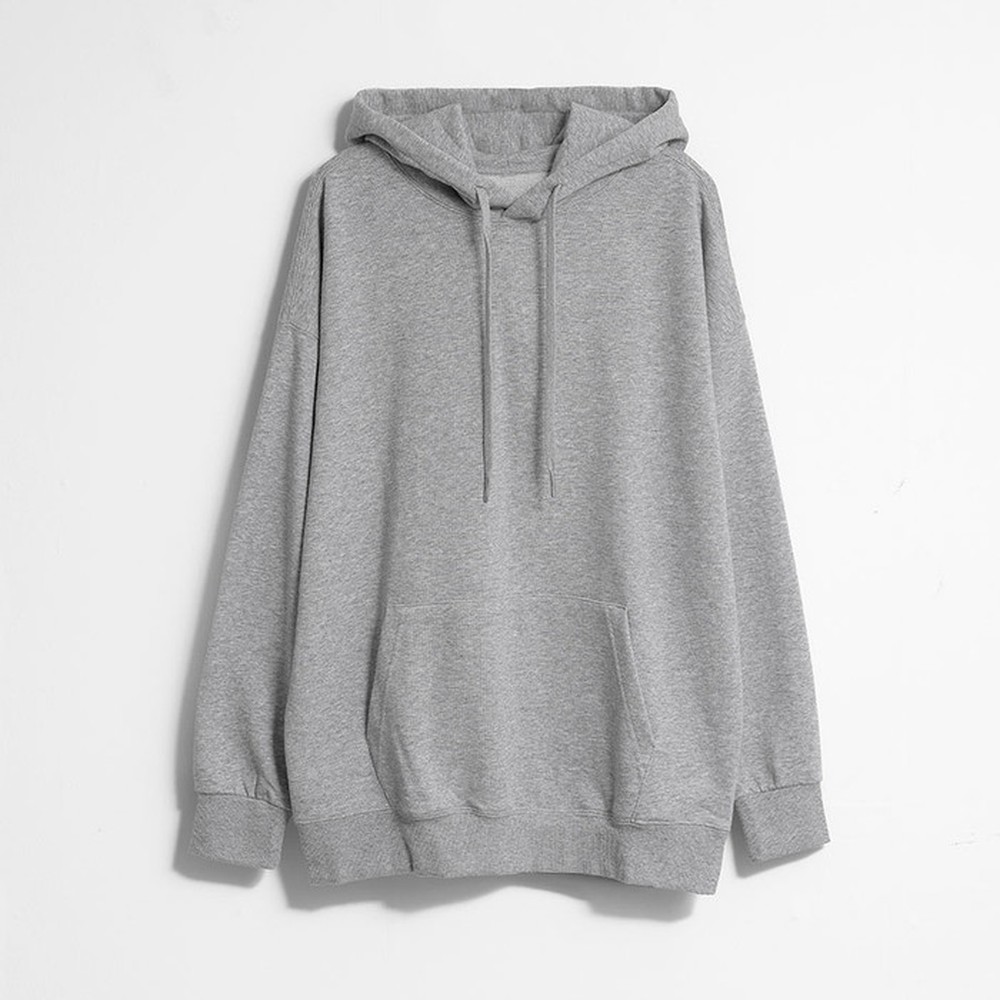 [쿨리치] 순면 3단 쭈리 오버핏 후드티 8011 (블랙, 그레이, 오트밀 M~2XL)