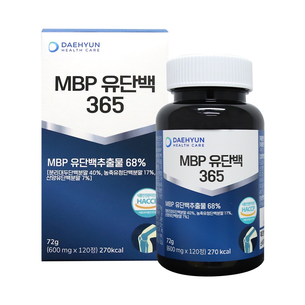 [대현헬스케어] MBP유단백365 600mg x 120정