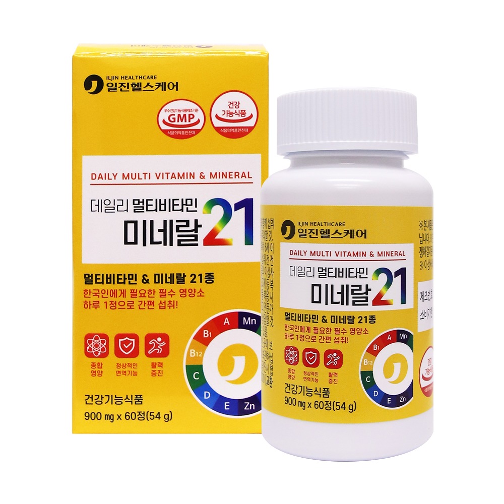 [일진헬스케어] 데일리멀티비타민미네랄21 900mg x 60정