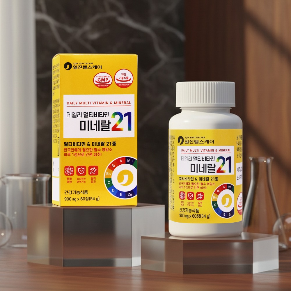 [일진헬스케어] 데일리멀티비타민미네랄21 900mg x 60정