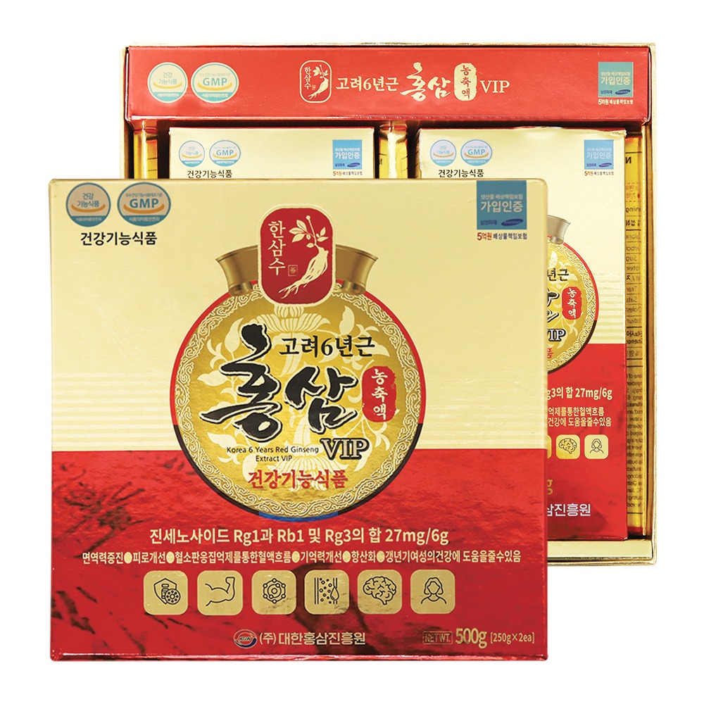 [한삼수] 고려6년근홍삼농축액VIP 250g x 2병