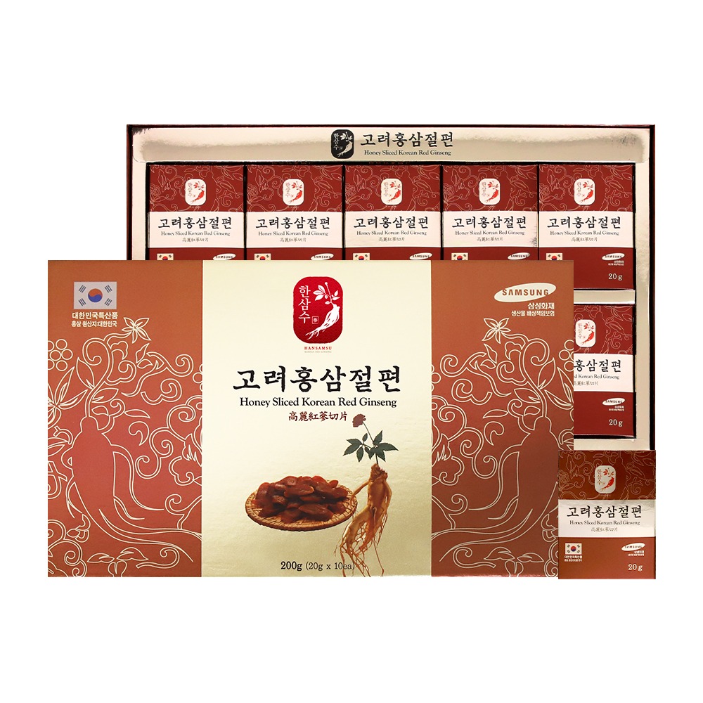 [한삼수] 고려홍삼절편 20g x 10개