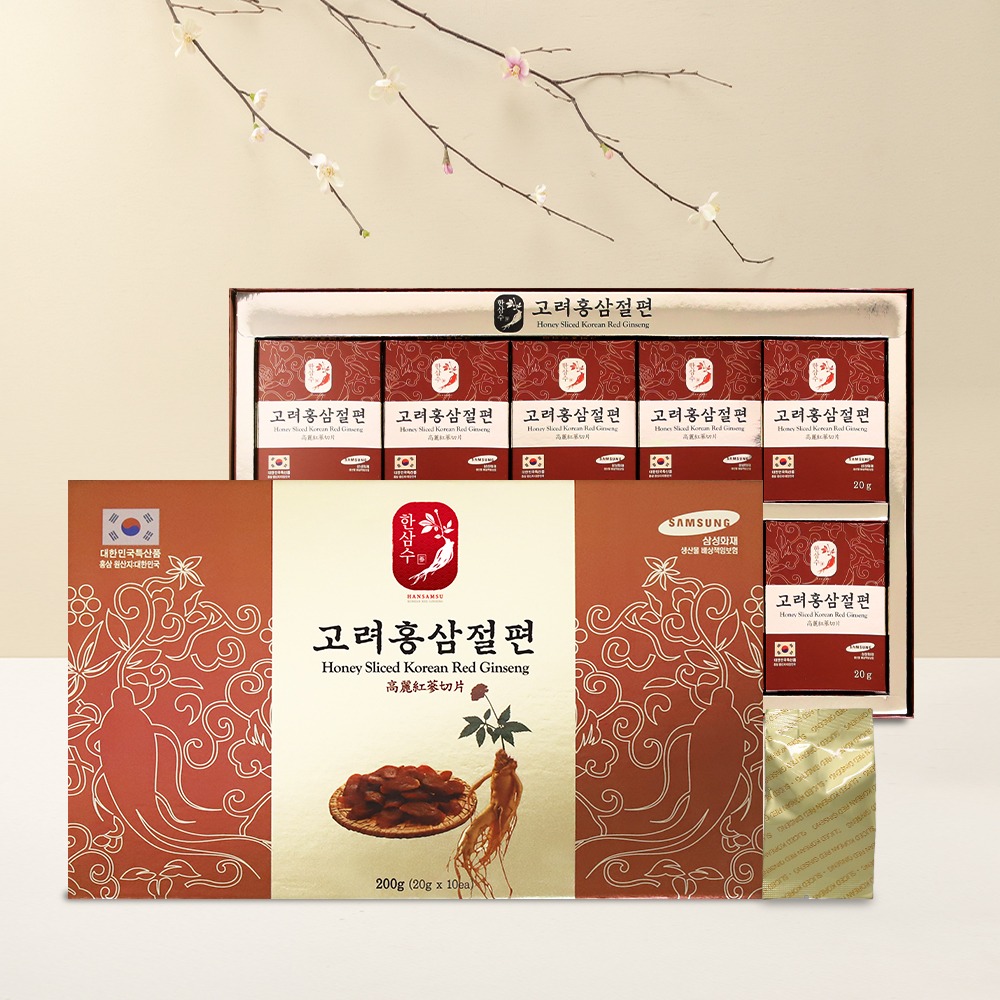 [한삼수] 고려홍삼절편 20g x 10개