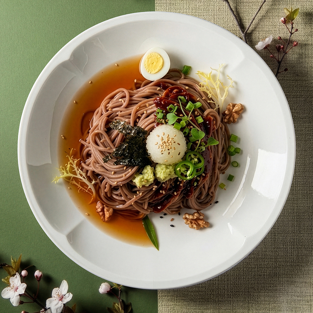 메밀소바 6인분 비빔소바 6인분 (소바면 1kg+비빔장 6개)