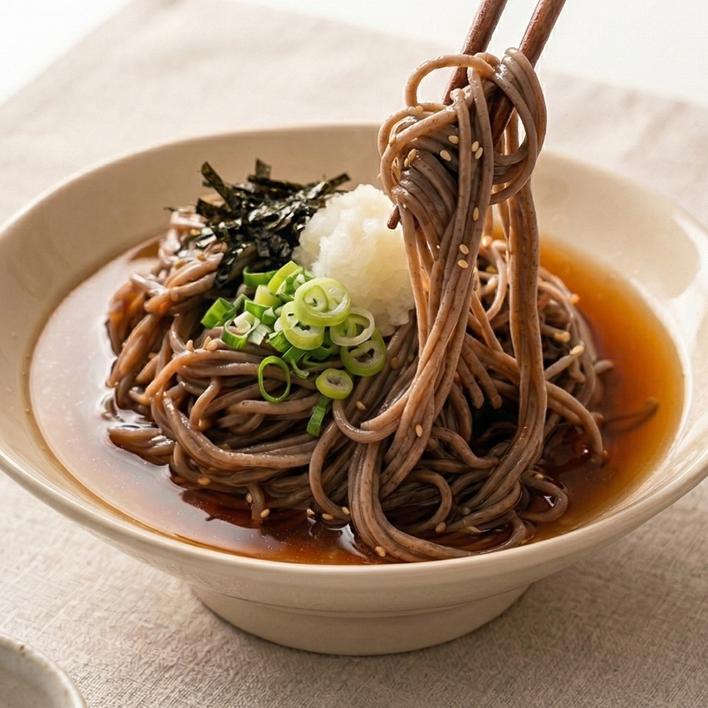 메밀소바 6인분 비빔소바 6인분 (소바면 1kg+비빔장 6개)