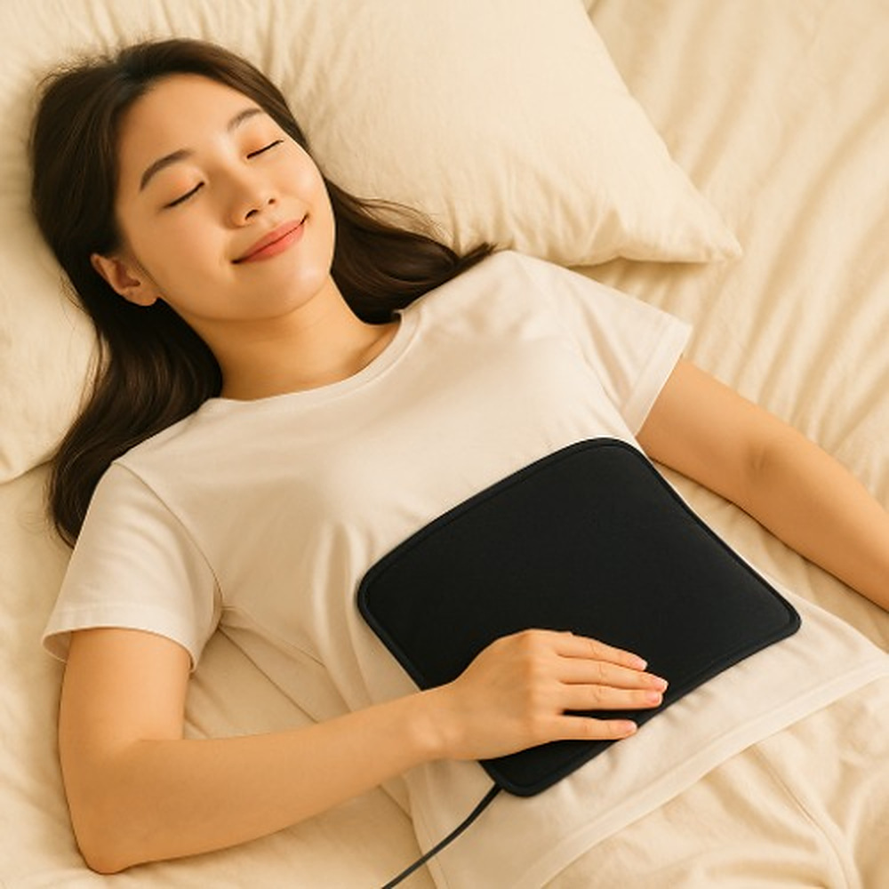 [히트2웨어] 원적외선 휴대용 온열패드 방석 (보조배터리 미포함)