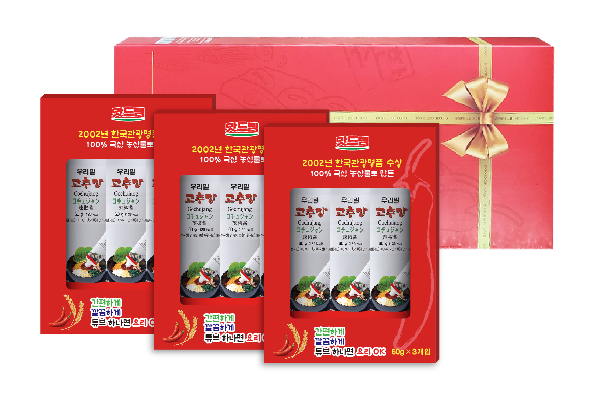 맛드림 우리밀 고추장60g 튜브셋트 5호