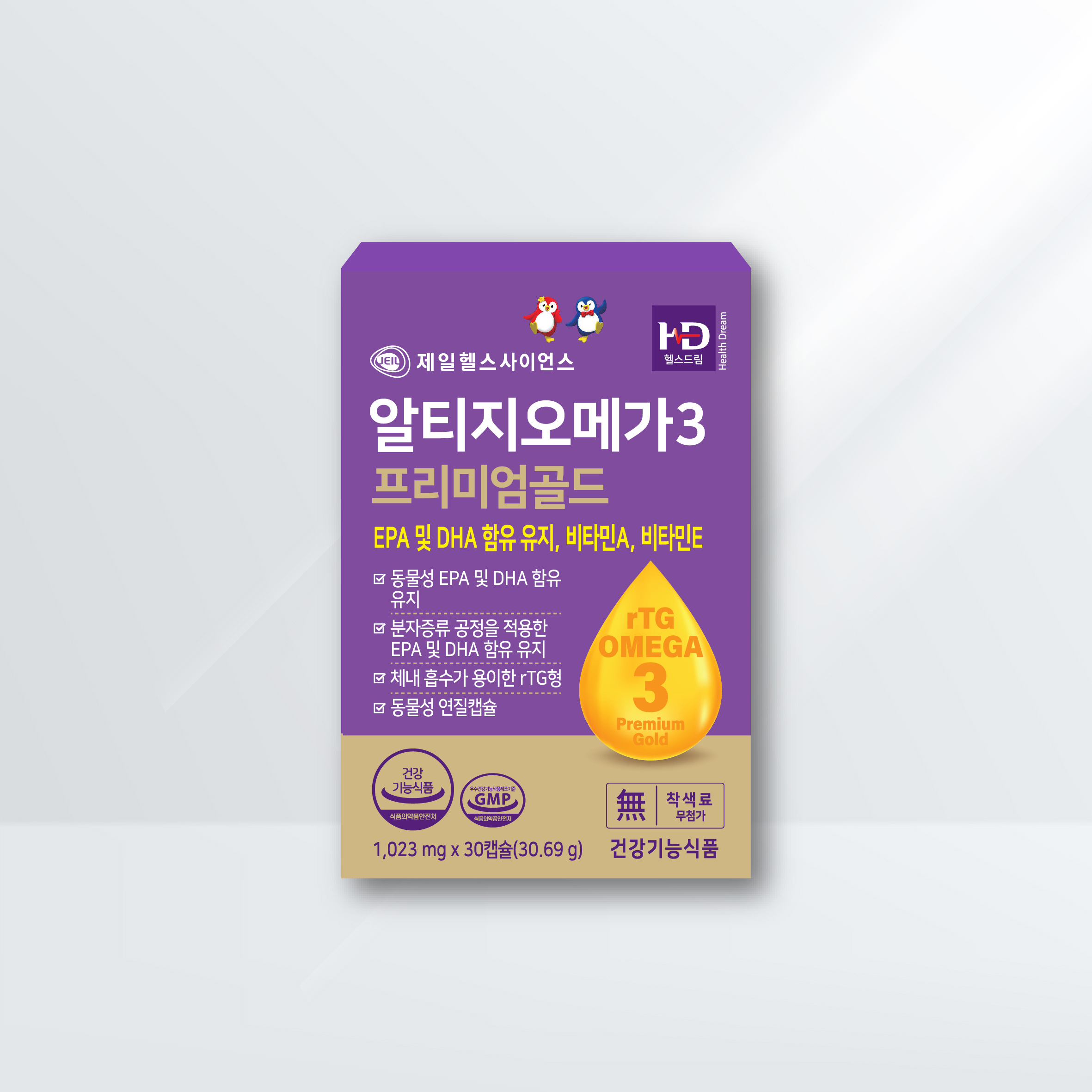 제일헬스사이언스 알티지 오메가3프리미엄 골드 1,023mg x 30캡슐