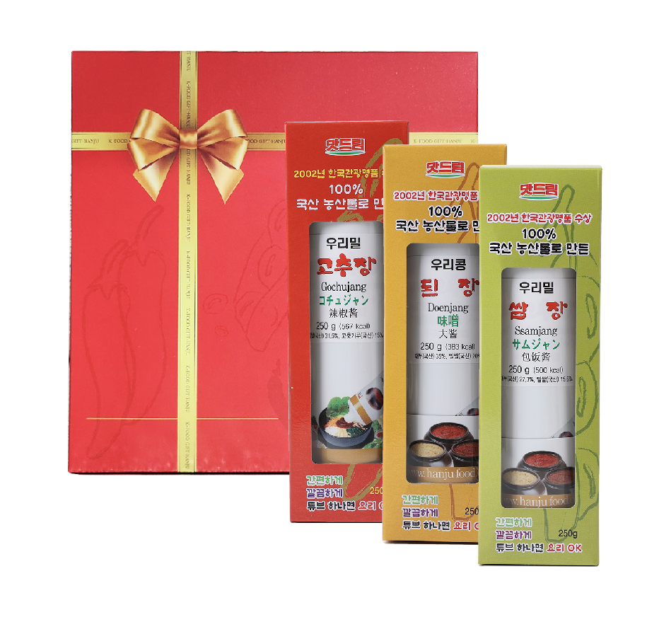 맛드림 우리밀 장류250g 튜브종합셋트 7호