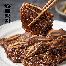 [여미푸드] 육강자 100% 한돈 국내산 돼지 양념 LA 갈비 500gX4팩