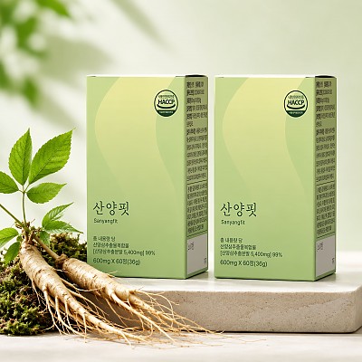 산양핏 600mg 60정 1+1통 산양삼