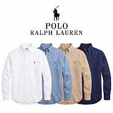 [100%정품] [Polo Ralph Lauren] 폴로랄프로렌 클래식핏 린넨 셔츠(화이트,블루,카키,네이비 S~XL)