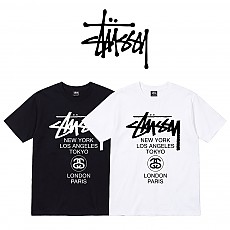 [100%정품][Stussy] 스투시 월드투어 반팔 티셔츠(블랙, 화이트 / S~XL)