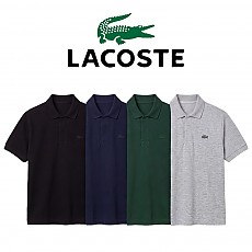 [100%정품] [LACOSTE] 라코스테 남녀공용 릴렉스핏 파리 PK 반팔 티셔츠(화이트, 네이비, 그린, 그레이 S~XL)