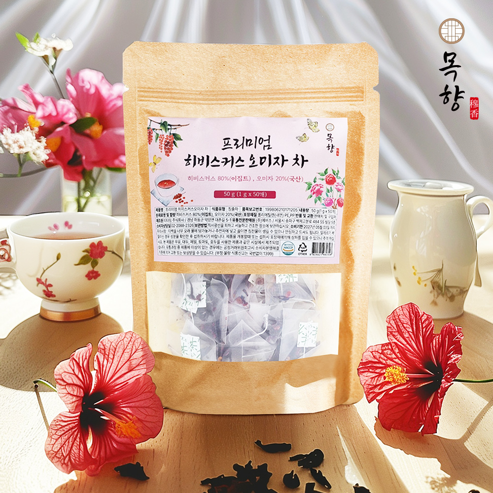 프리미엄 히비스커스오미자 차 50g(1g*50개)