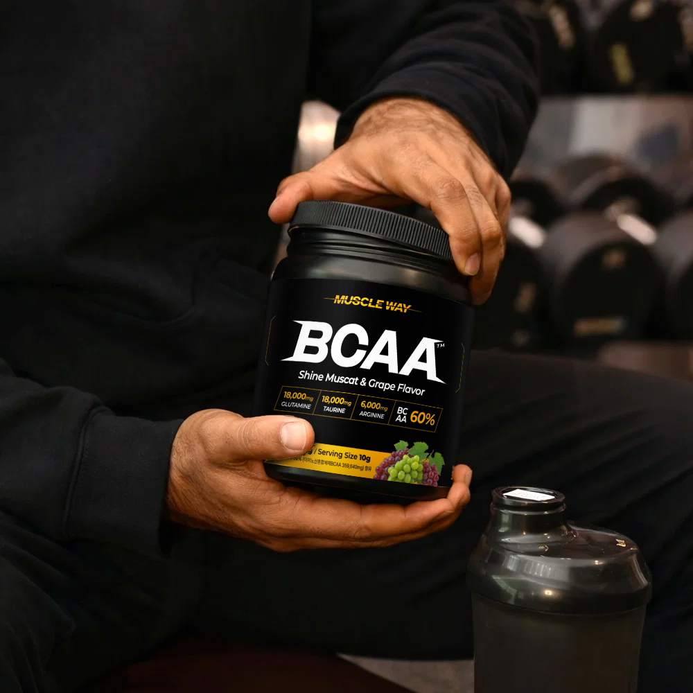 머슬웨이 BCAA 아미노산 보충제 포도맛 600g