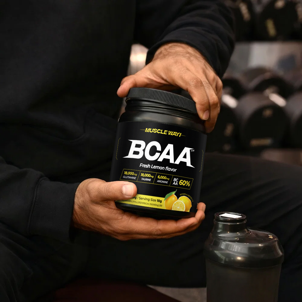 머슬웨이 BCAA 아미노산 보충제 레몬맛 600g