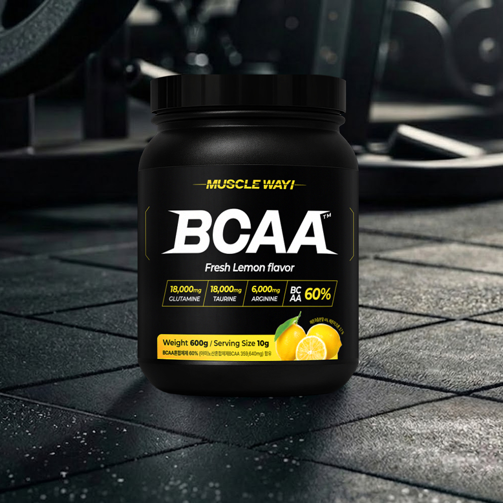 머슬웨이 BCAA 아미노산 보충제 레몬맛 600g