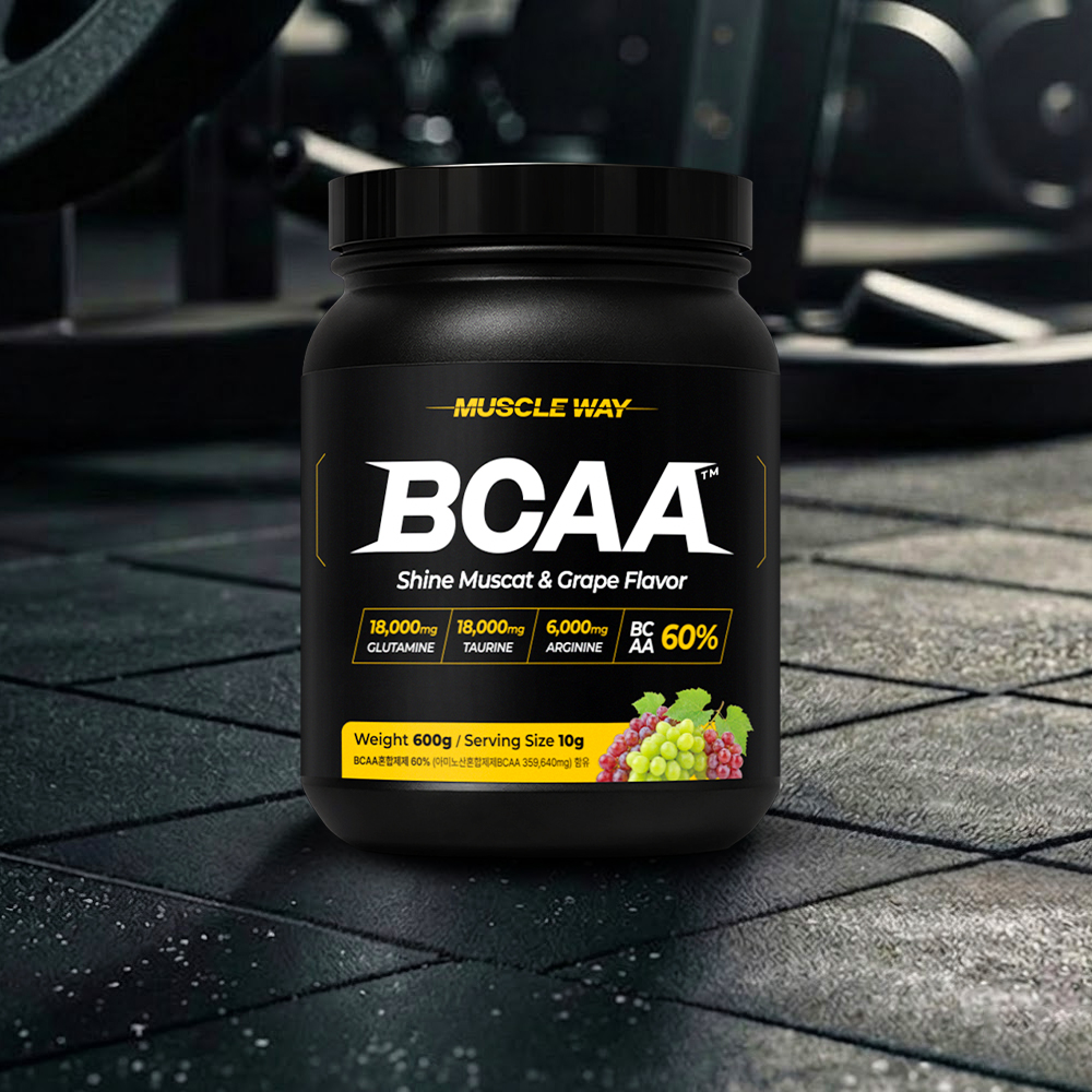 머슬웨이 BCAA 아미노산 보충제 포도맛 600g