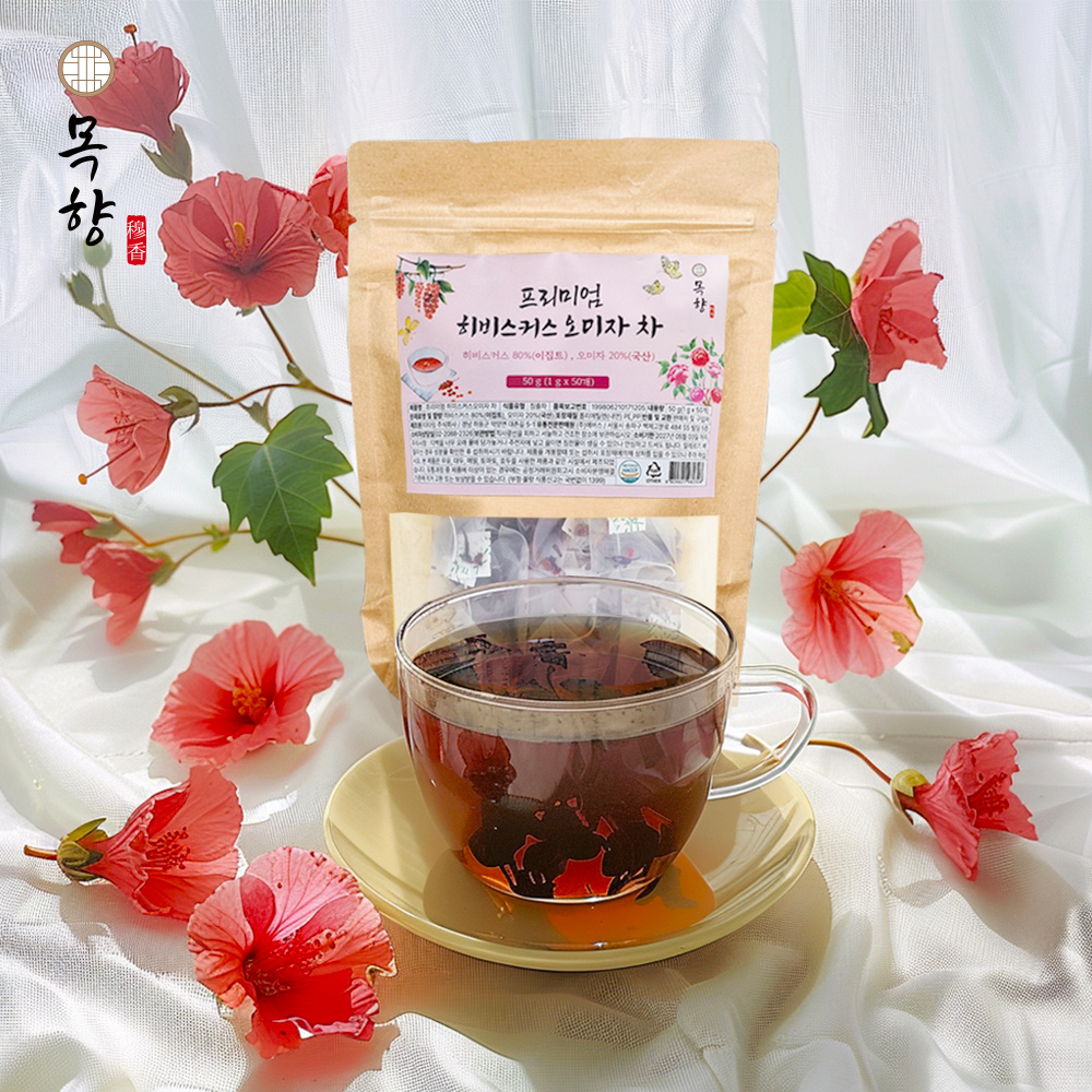 프리미엄 히비스커스오미자 차 50g(1g*50개)