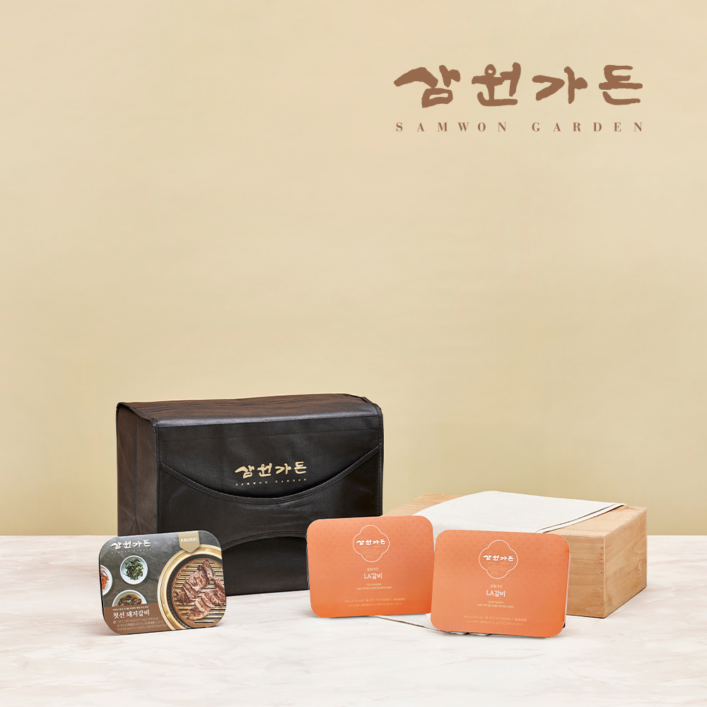 삼원가든 뼈대있는 갈비세트(돼지갈비1kg+LA갈비500gx2팩/2kg)