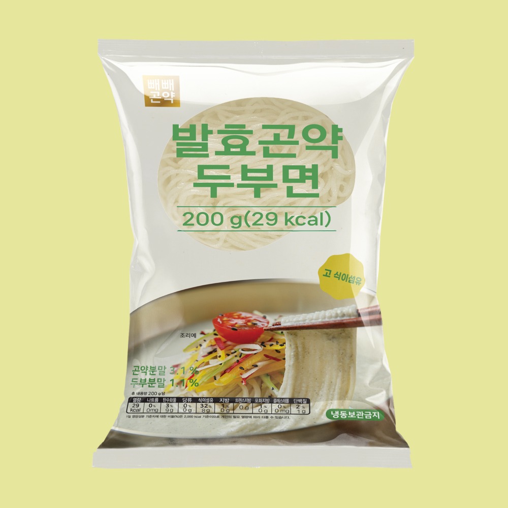 빼빼곤약 발효곤약두부면200g (100g당 14.5kcal) 30개