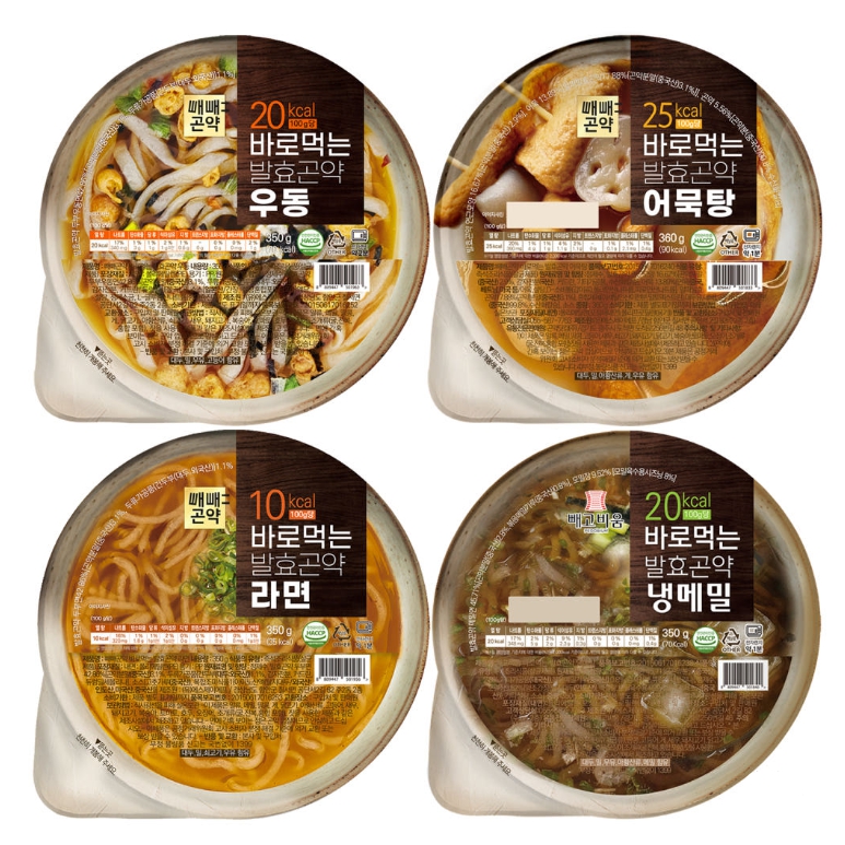 바로먹는시리즈 4종 (냉메밀, 라면, 우동, 어묵탕) 4개