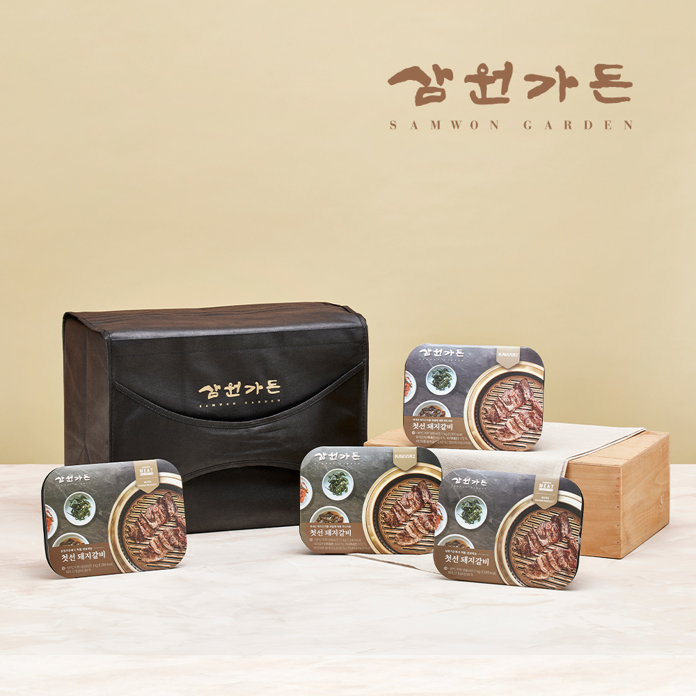 [삼원가든]돼지갈비세트(돼지갈비1kgx4팩/4kg)