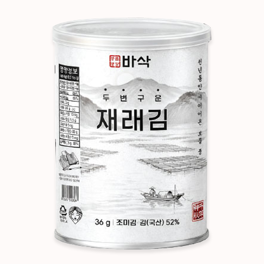 [동천비상] 명품명장 캔 재래김 선물세트 3p세트(36g*3캔/박스)