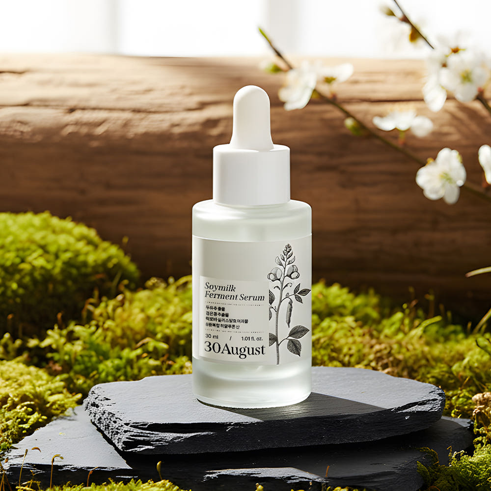 [써티어거스트] 두유발효 미백세럼 30ml 기미 잡티 미백 저속노화 광채 약산성 건성 피부장벽 탄력