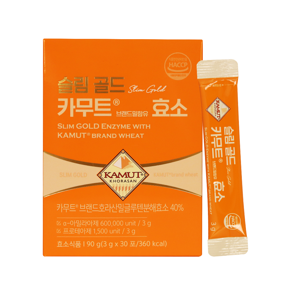 [대현에벤에셀] 슬림 골드카무트®브랜드밀효소 3g x 30포