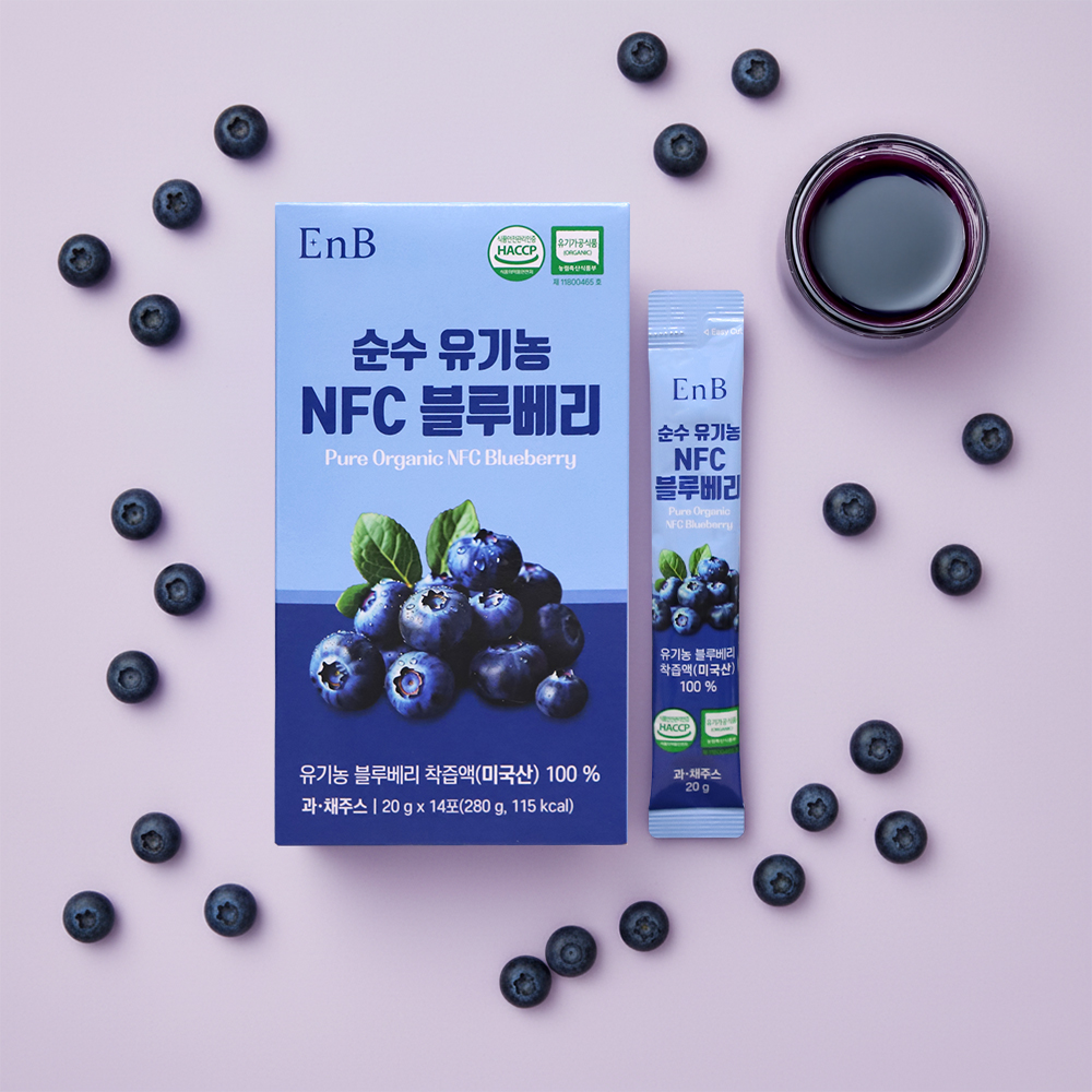 [EnB] 순수 유기농 NFC 블루베리 20g x 14포 14포 x 4개