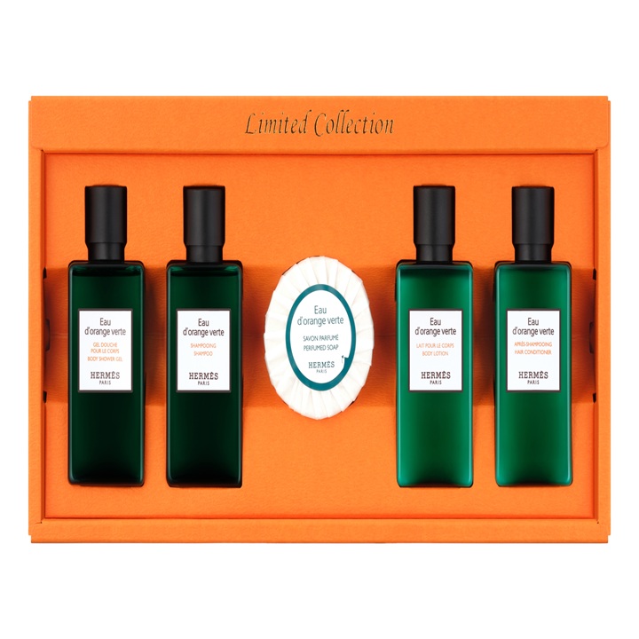 [에르메스] 헤어&바디 트래블 킷(샴푸 40ml, 컨디셔너 40ml, 바디로션 40ml, 샤워젤 40ml, 퍼퓸드 솝 비누 25g)