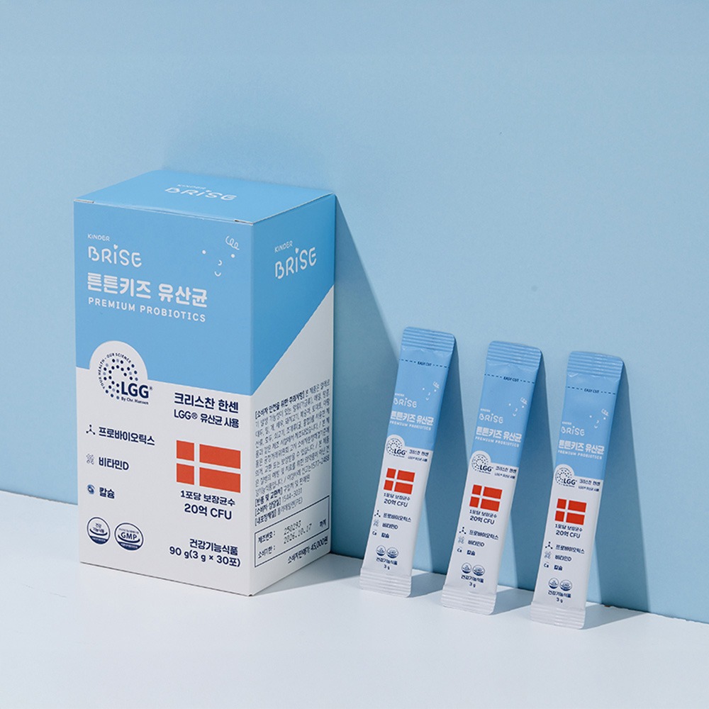 [킨더브리제] 튼튼키즈 유산균 3g(30포/120포 택1) 30포 상세이미지