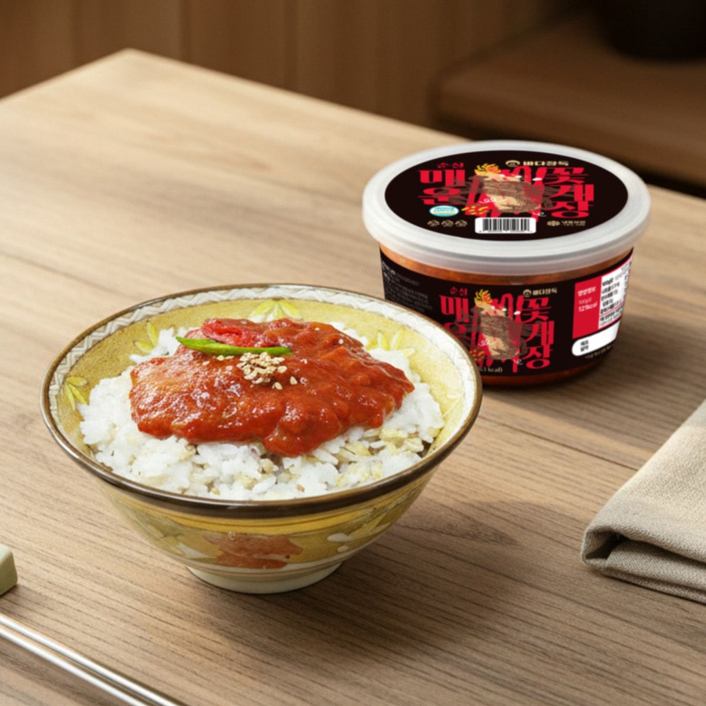 [바다장독] 순살 꽃게장 300g 국내산 양념게장 300g 상세이미지
