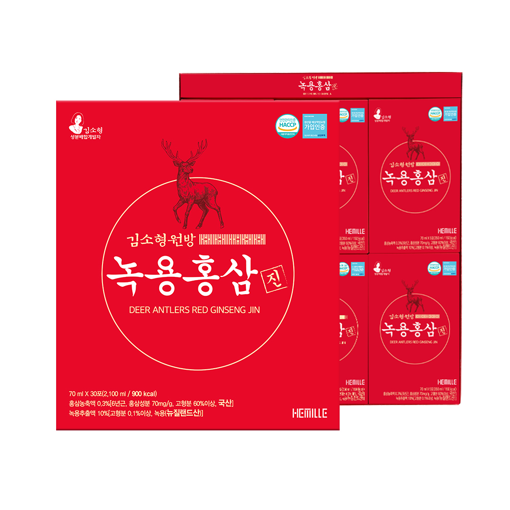 [김소형원방] 녹용홍삼진 70ml x 30포
