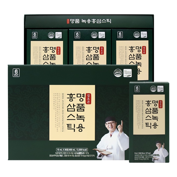 [김오곤] 명품녹용 홍삼스틱 15g x 30포