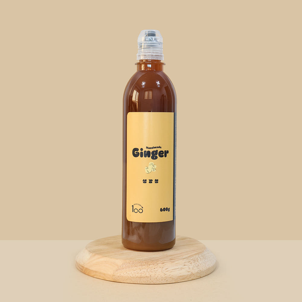 [안동마데이] 생강청 아주 맛있는 국내산 수제 원액 생강차 600g 1개