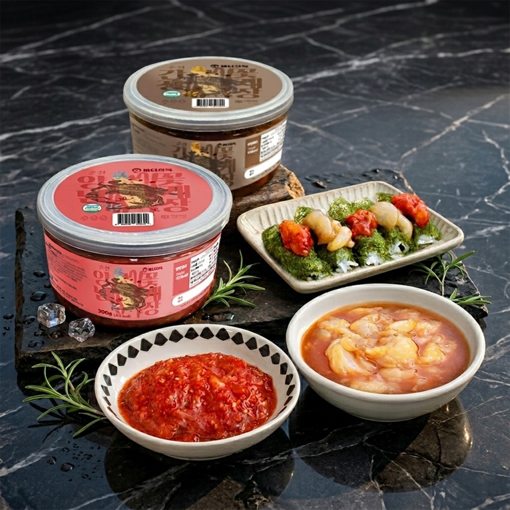 [바다장독] 순살 꽃게장 300g 국내산 양념게장 300g