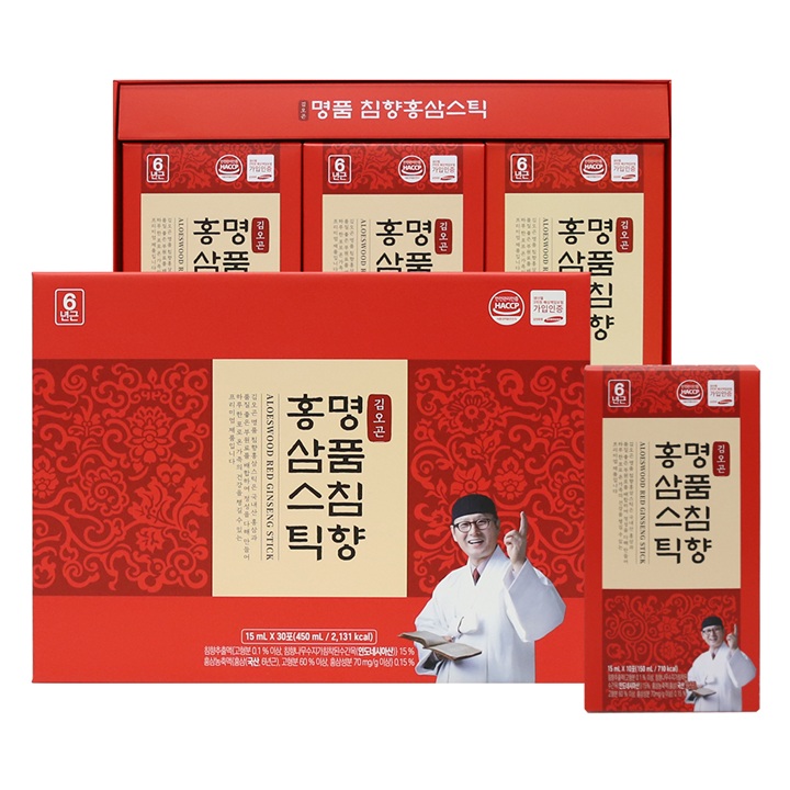 [김오곤] 명품침향 홍삼스틱 15g x 30포