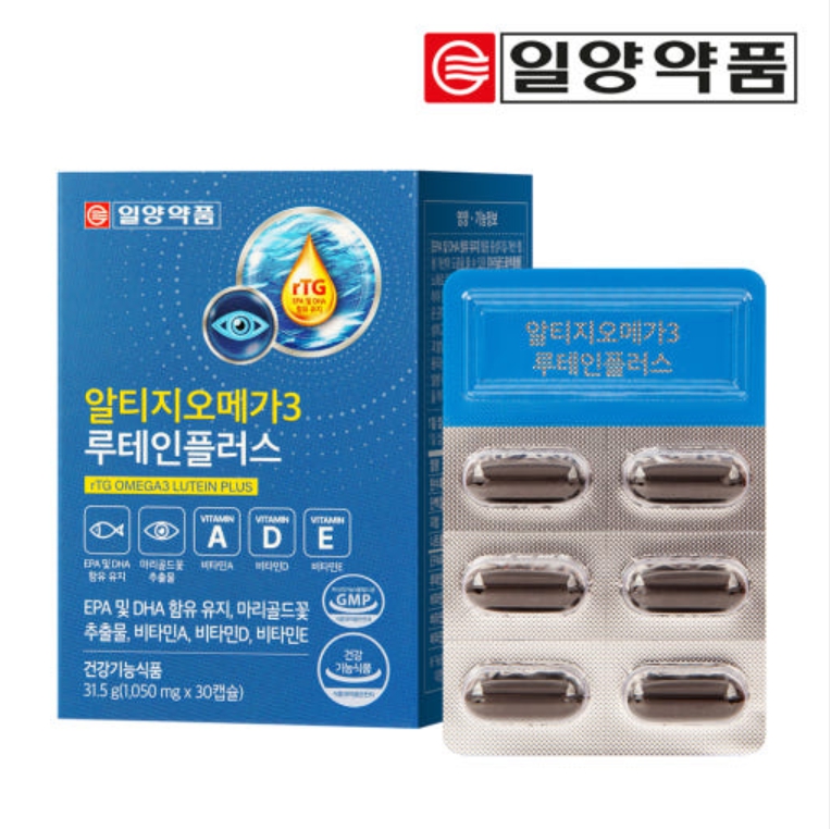 [일양약품] 알티지 오메가3 루테인 플러스 1,050mg x 30캡슐