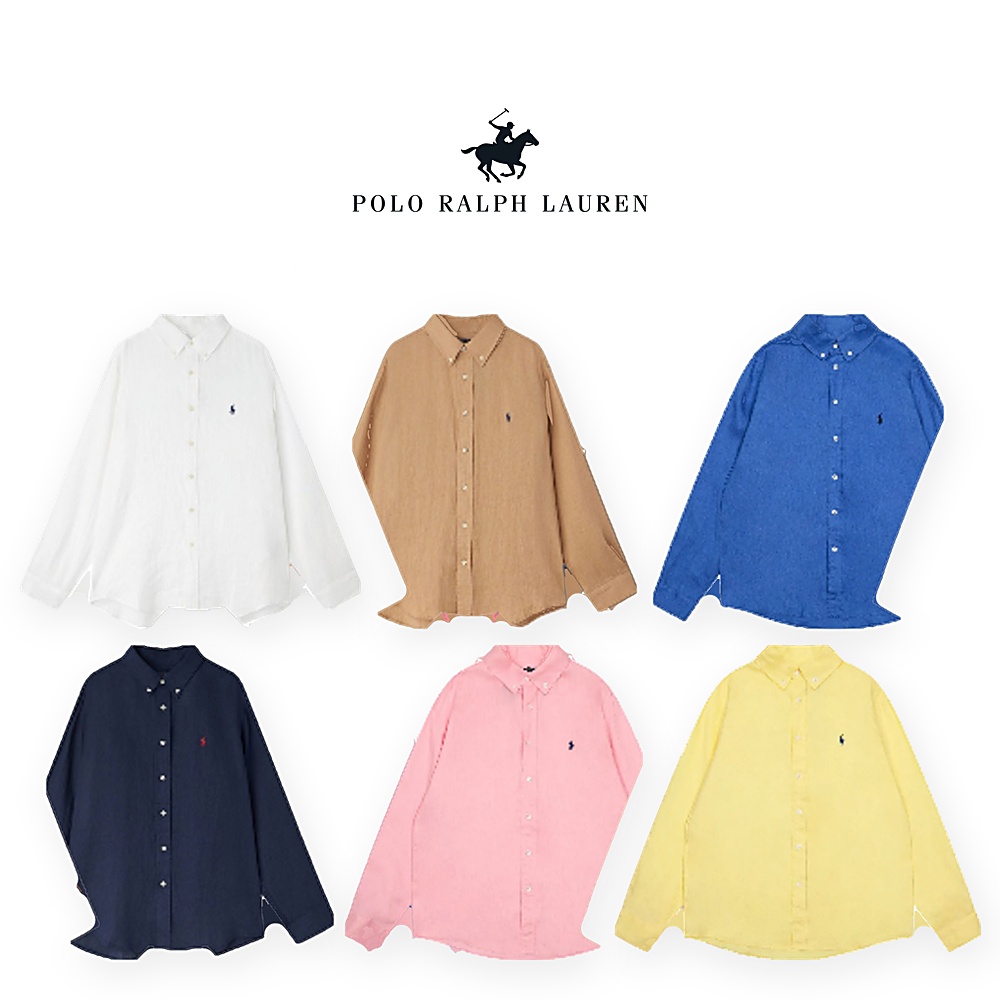 [Polo Ralph Lauren] 폴로랄프로렌 남여공용 린넨셔츠(화이트, 베이지, 블루, 네이비, 핑크, 옐로우 S~XL)