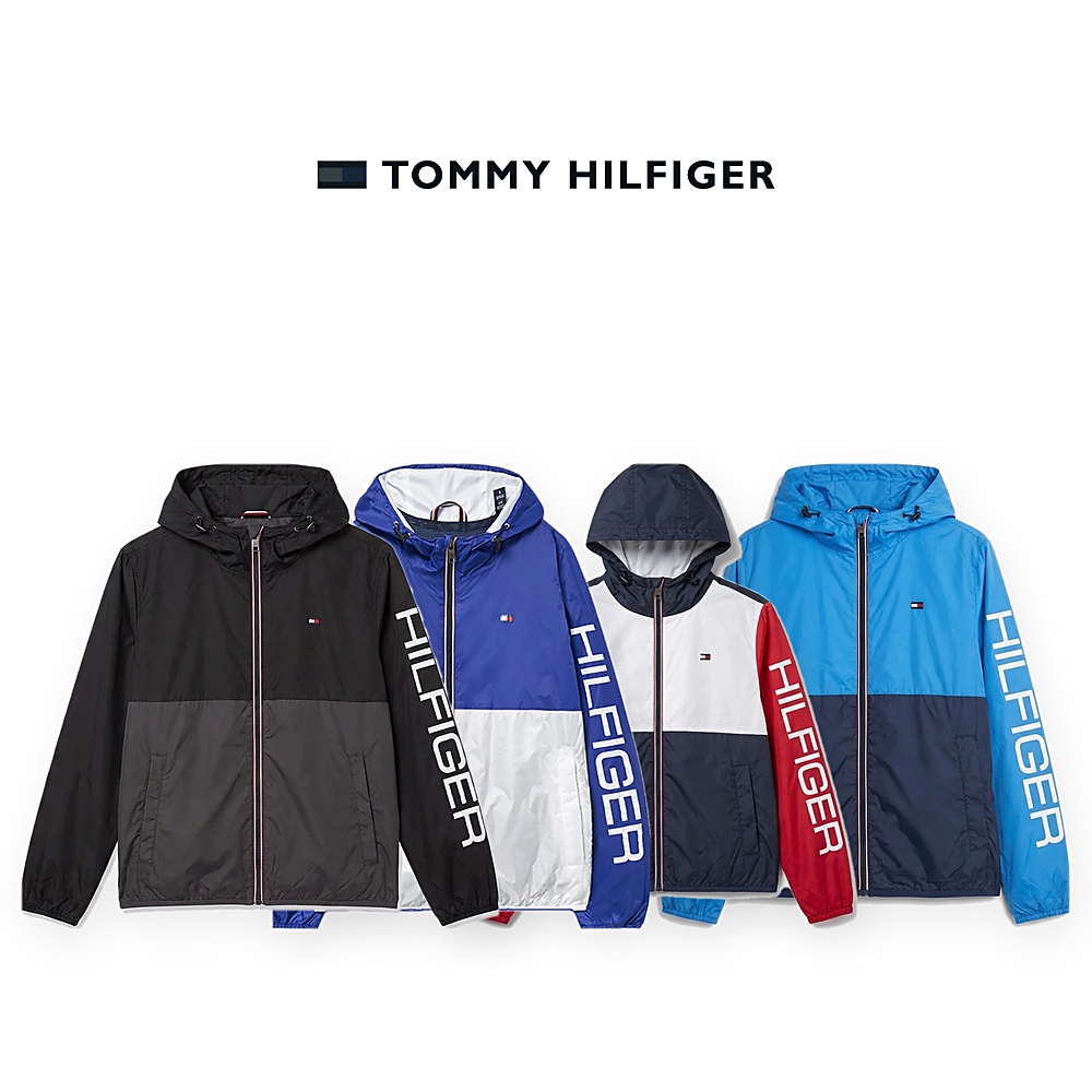 [Tommy Hilfiger] 타미힐피거 바람막이(블랙, 블루, 그린, 레드, 스카이 S~2XL)