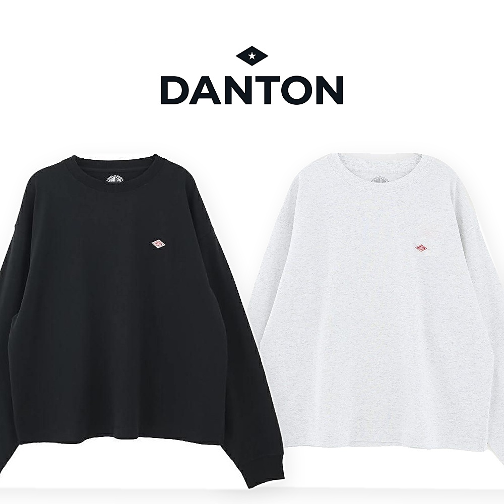 [Danton] 단톤 플레인 롱슬리브 긴팔 티셔츠(블랙, 화이트 S~XL)