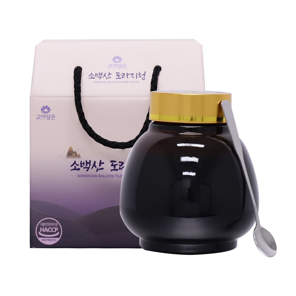 [고이담은] 소백산 도라지청 500g x 1병 국산 목건강 환절기 활력 선물 항염 진해거담