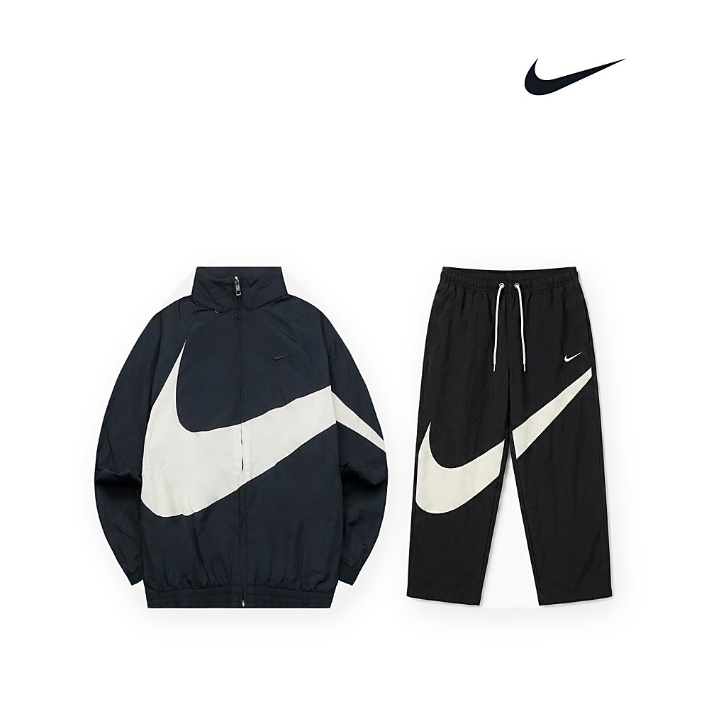 [NIKE] 나이키 스우시 우븐 자켓/팬츠(블랙 S~L) 팬츠 블랙 M