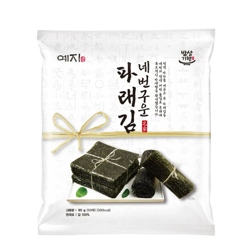 [예지김] 네 번 구운 파래김 20g(10매) x 5봉