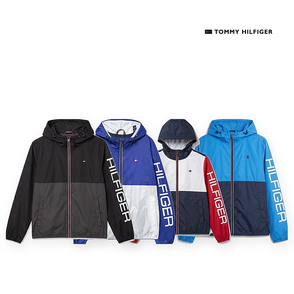 [Tommy Hilfiger] 타미힐피거 바람막이(블랙, 블루, 그린, 레드, 스카이 S~2XL)