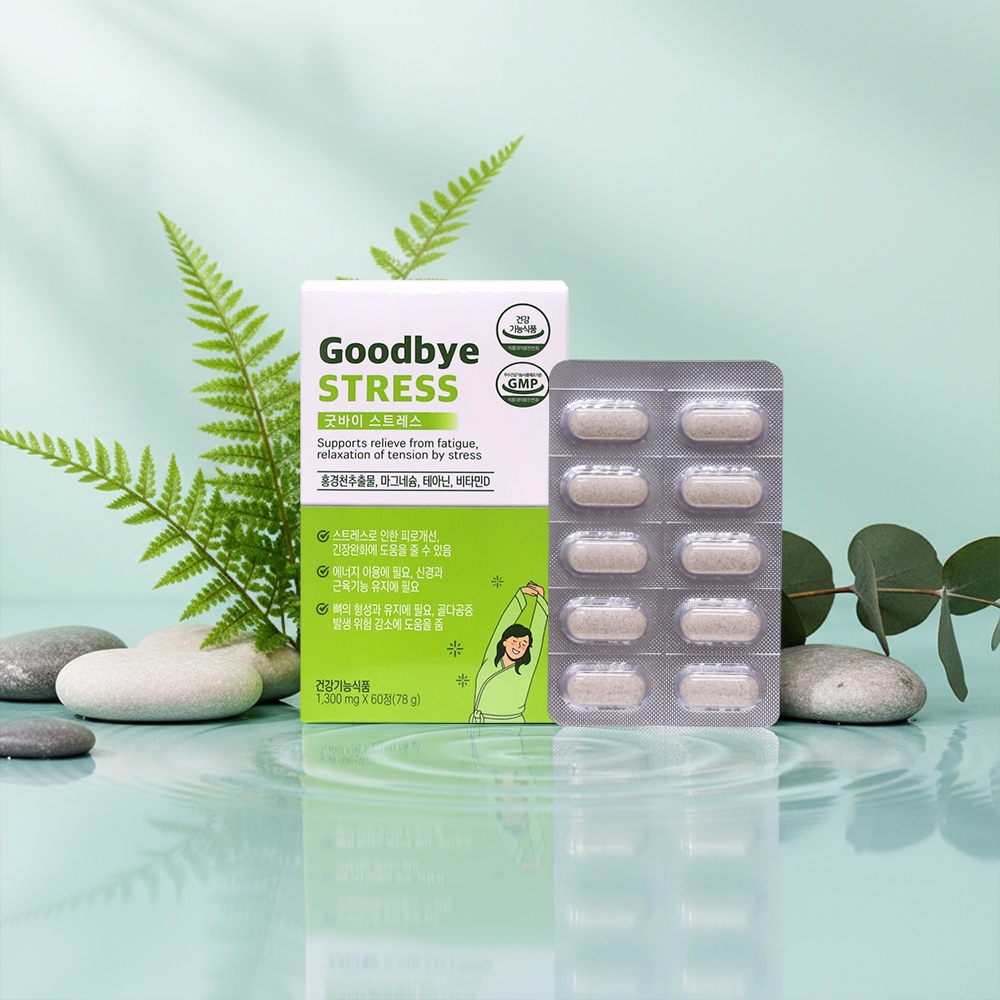 [대현헬스케어] 굿바이 스트레스 1,300mg x 60정